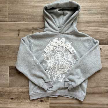 スケートボード Sp5der Spider worldwide set-gray Sp5der OG Web Hoodie Heather Grey - FW23 - US