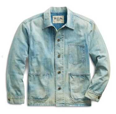 ジャケット・アウター Double RL INDIGO DENIM ENGINEER JACKET Double RL - Cotton-Linen Denim Engineer Jacket - Torrington