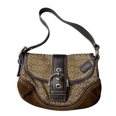 バッグ Coach y2k Flap Soho Hobo Bag Suede vtg Y2k coach soho suede leather - Gem