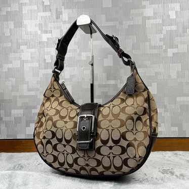 ✨Coach✨Signature　Soho　Hobo　Shoulder　Bag 💌SOLD💌 vintage authentic coach tan signature soho lynn