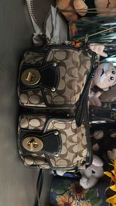 バッグ 65th Coach Legacy Signature Bag Black Coach 65th anniversary black - Gem