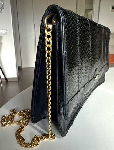 SNAKE LEATHER BAG PYTHON REPTILE EXOTIC EGANT SIM… - image 1