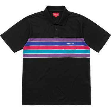 トップス L Supreme Cursive Polo \"Navy Stripe\" Supreme Cursive Polo (SS25) - $110
