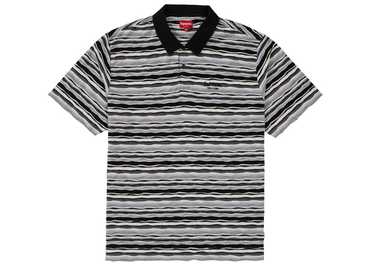 トップス L Supreme Cursive Polo \"Navy Stripe\" Supreme Cursive Polo Navy Stripe | eBay