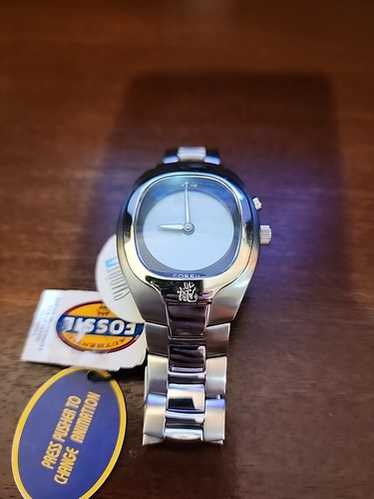 時計 FOSSIL BIG TIC Watch 00s y2k Silver blue y2k 00s FOSSIL Big Tic JR-8063 Light Blue Animated Watch