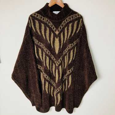 Vintage Valentino Black ニットロングケープ　マント Vintage Valentino Black ニットロングケープ マント 2024-25