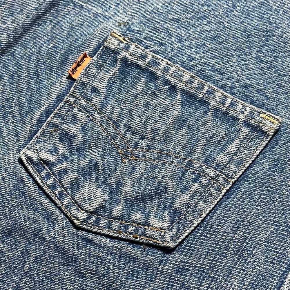 70s 80s Vintage Levi's Plain Denim Vest Orange Tab - image 4