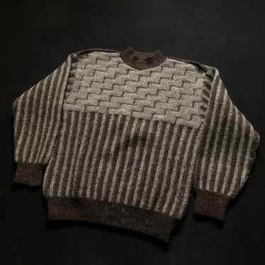 トップス ISSEY MIYAKE old pattern knit vintage 80 Issey Miyake 1980's Geometric Knit Sweater Vintage Mens | eBay