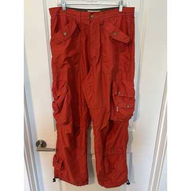 パンツ 90s McGear rave pants 36 parachute cargo NWT Vintage 90s UFO Spell Out Parachute Rave Cargo Pants