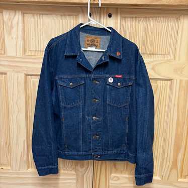 Vintage 1990s Wrangler Warner Bros Denim Jean Jac… - image 1