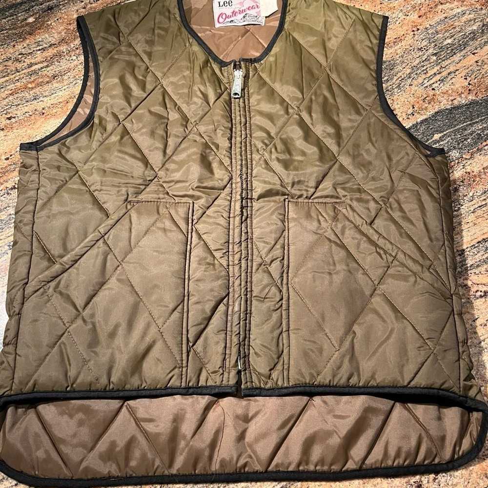 Vintage 70’s LEE Outerwear TALON Quilted Vest - image 1
