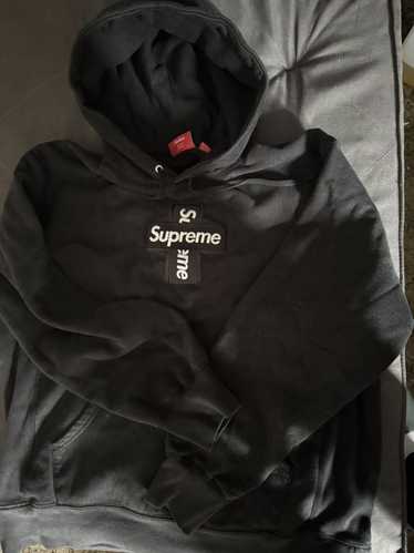 トップス SUPREME Cross Box Logo Hooded Sweatshirt Supreme Cross Box Logo Hooded Sweatshirt Purple Men's - FW20