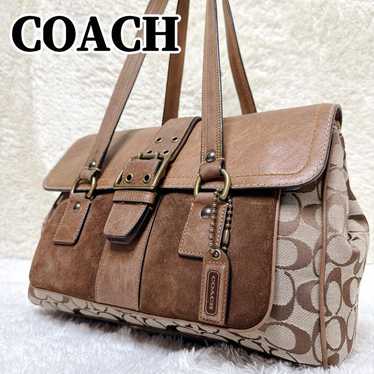 vintage coach old Suede soho アクセサリーポーチ Vintage coach suede soho - Gem