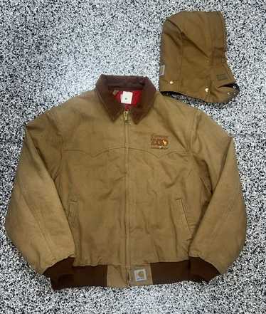 ジャケット・アウター 00s carhartt santafe jacket brown duck Vintage Carhartt SANTA FE Jacket Mens XL Duck Quilt Lined