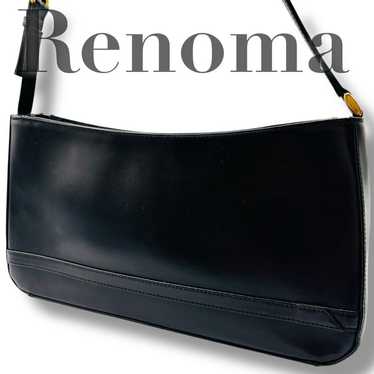 renoma Paris ヴィンテージ メッセンジャーバッグ オールレザー 黒 Stunning Genuine Vintage RENOMA Paris Black Pebbled Leather