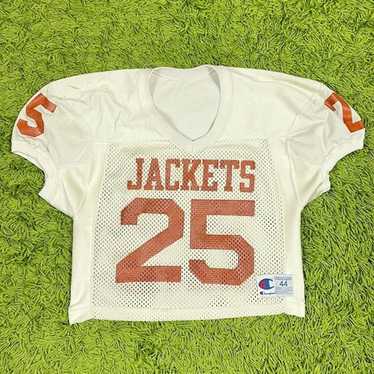 80s Champion Football Mesh T-shirt 92番 Vintage Champion Football Jersey Shirt XL Blue Mesh 70s 80s