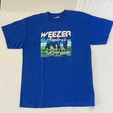 90s weezer/ROCK MUSICネイビー Tシャツ L 90s weezer/ROCK MUSICネイビー Tシャツ L 90s weezer/ROCK