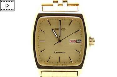 時計 SEIKO CHRONOS QUARTZ 5H23-5110 DAINI 1987 Seiko Chronos Quartz JDM Ref.5H23-5110 White Pattern