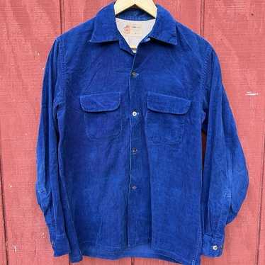 PENNEY’S TOWNCRAFT 50’s Vintage shirt Vintage 1950s Loop Collar Woven Plaid Penney's Towncraft