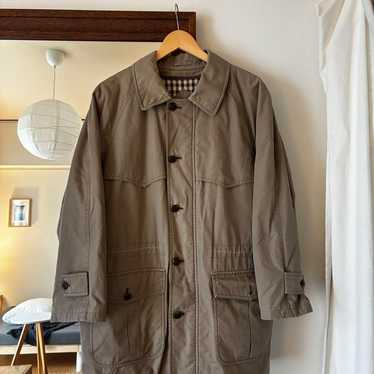 ジャケット・アウター vintage Aquascutum gimmick trench coat Vintage Aquascutum Men's Aqua 5 Olive Green Trench Coat Size