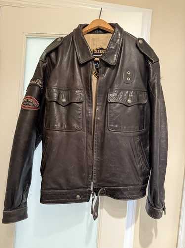 DIESEL Leather jacket 80's〜90 Vintage diesel leather jacket - Gem
