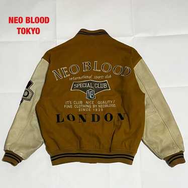 ジャケット・アウター 90S OLD NEO BLOOD KING SIZE CHORE JACKET Vintage Neo Blood Tokyo Leather Jacket Button/zipper F Size