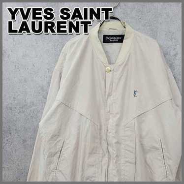ジャケット・アウター YSL blouson beige 90s 90s Vintage YSL Yves Saint Laurent Harrington Jacket Beige
