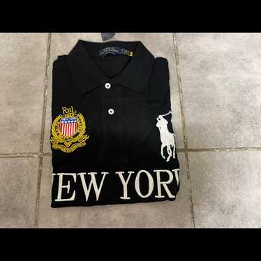 トップス polo ralph lauren new york black s size Polo Ralph Lauren T-Shirt New York USA #5 Big Pony Luxury