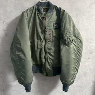 希少70s頃★ USA製 ALPHA MA-1 MEDIUM　D416 Vintage alpha industries ma-1 - Gem