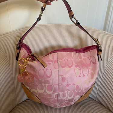 バッグ Vintage Coach Pink Leather Purse Handbag Vintage 90s Coach leather PINK shoulder purse 🎀 – Chelsea