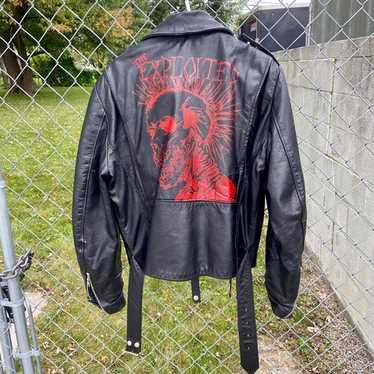 80's leather jacket brooks - Gem