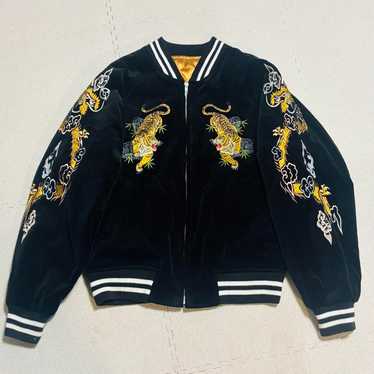 hoshihime souvenir jacket ベロア　黒　ブラック　龍 hoshihime souvenir jacket ベロア 黒 ブラック 龍 Hoshihime 星