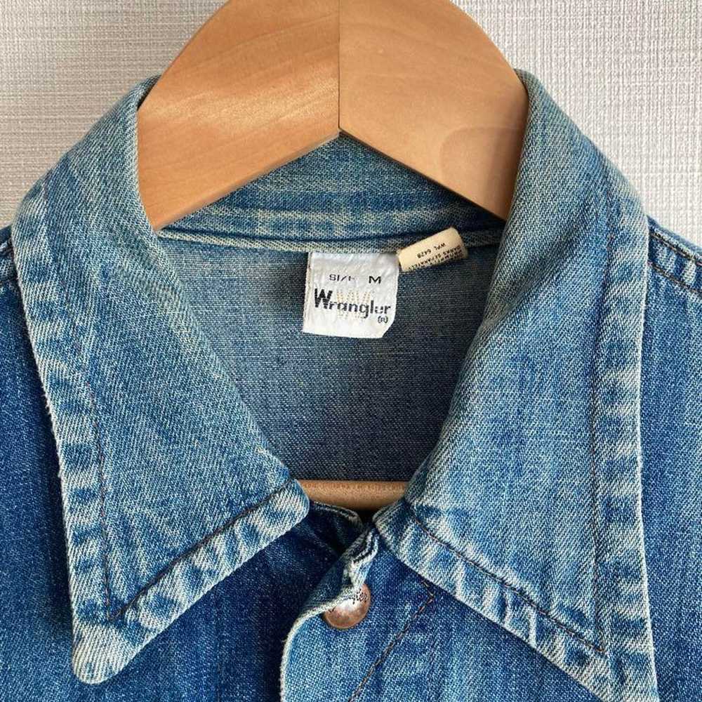 Vintage 1970's Wrangler Denim Shirts - image 5