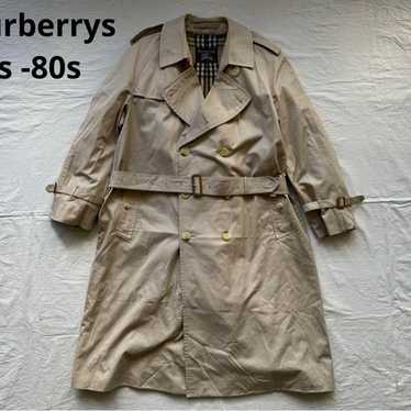 ジャケット・アウター 1980s BURBERRYS COTTON TRENCH COAT 80s burberrys trench coat トレンチコート 緑 england