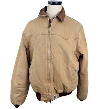 ジャケット・アウター 00s carhartt santafe jacket brown duck Carhartt Sandstone Duck Santa Fe Jacket Dark Brown
