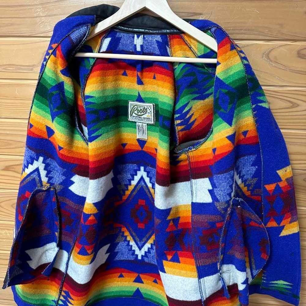 RUGGED Native Pattern Wool Coat Pendleton RRL Ral… - image 3