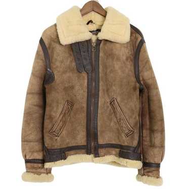 ま*と様 80s schott B-6 real mouton flight j Schott b-6/mouton fly - Gem