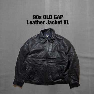 OLD GAP 00s〜 cow leather bomber jacket 00s Old Gap】Cow Leather Coat