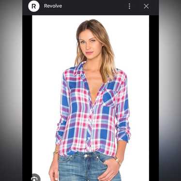 Revolve X Rails Hunter Button Down In Marina & Fl… - image 1