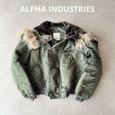 古*ド様 90s ALPHA N-2B Flight Jacket シルバー L N-2B ALHPA MADE IN USA 80年代後半～90年代デッドストック