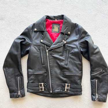 vintage‼︎ Lewis Leather 『BRONX』W-Riders. Bronx Jacket No.384