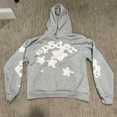 Grey sp5der hoodie - Gem