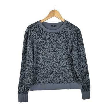 Rails Marcie Charcoal Cheetah Print Sweatshirt Si… - image 1