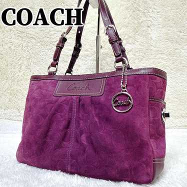 Purple coach tote - Gem