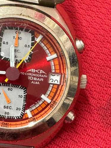 SEIKO AKA V657-6030 メンズ Seiko Alba AKA Chronograph Quartz V657-6030 / case no.6N0821