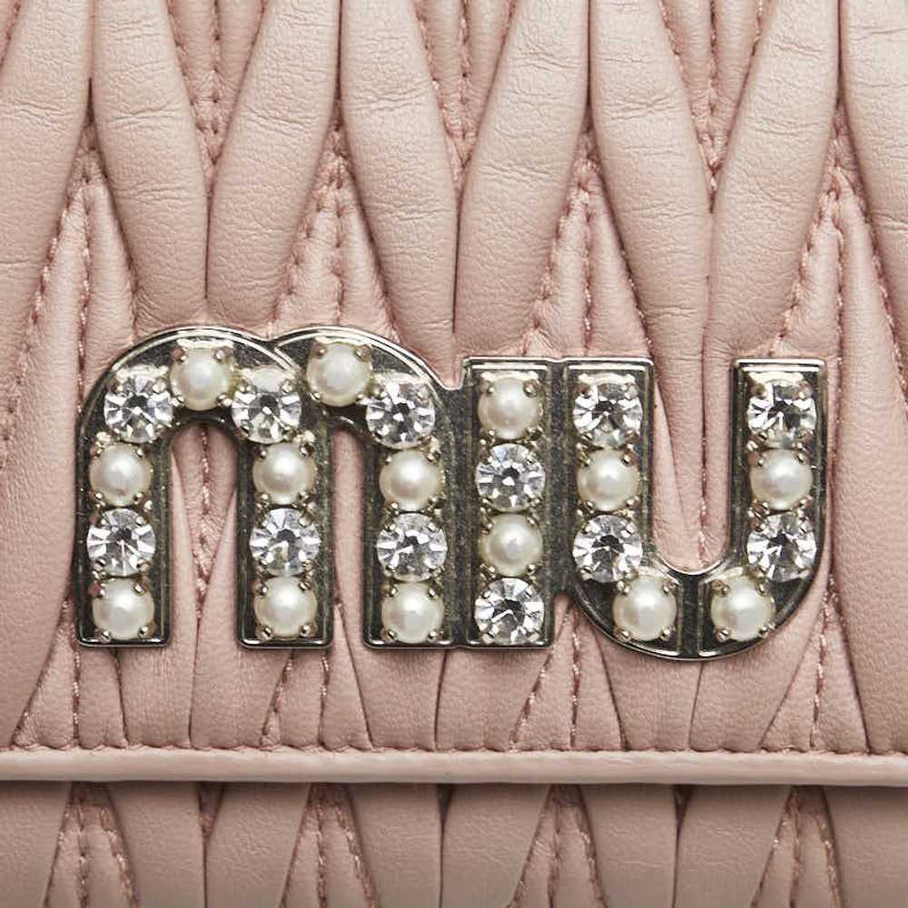 Miu Miu Miu Miu Miu Miu Matelassé Bijoux Leather … - image 8