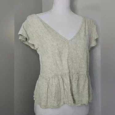 Abercrombie & Fitch Linen Flutter Sleeve - image 1