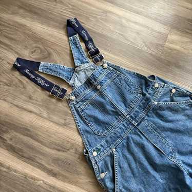 トミーヒルフィガー　オーバーオール　L 大きいサイズ　希少　90s ロゴ　デニム TOMMY HILFIGER トミー ヒルフィガー オーバーオール y2K - メルカリ