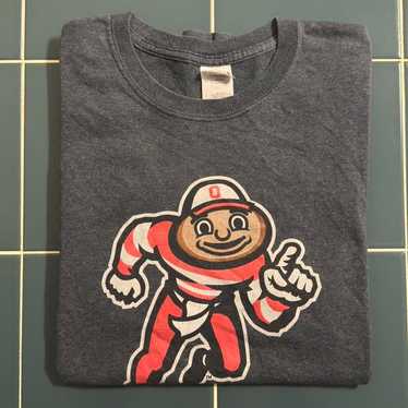 Gildan Men's T-shirt - Grey/Black - L – Vintage O… - image 1