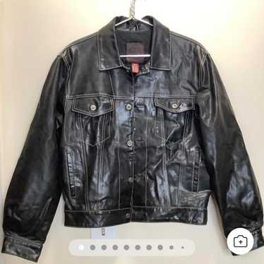 OLD GAP 00s〜 cow leather bomber jacket OLD GAP 00s〜 cow leather bomber jacket Gap Leather Jacket